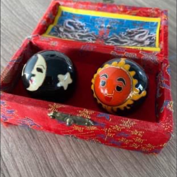 Vintage Sun and Moon Meditation Balls - Picture 3 of 3